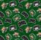 Licensed NCAA Ohio University Tone on Tone OHIO-1178 Cotton Fabric by the Yard